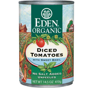 Eden Foods Organic Diced Tomatoes with Basil (14.5 oz)